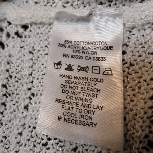 SALE EUC Beautiful Nic+Zoe Crochet Sweater Size PP - Picture 2 of 8